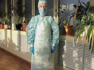Противочумный костюм одноразовый медицинский